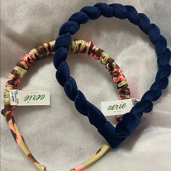 aerie Accessories - Aerie Navy and Multicolor Headband Duo